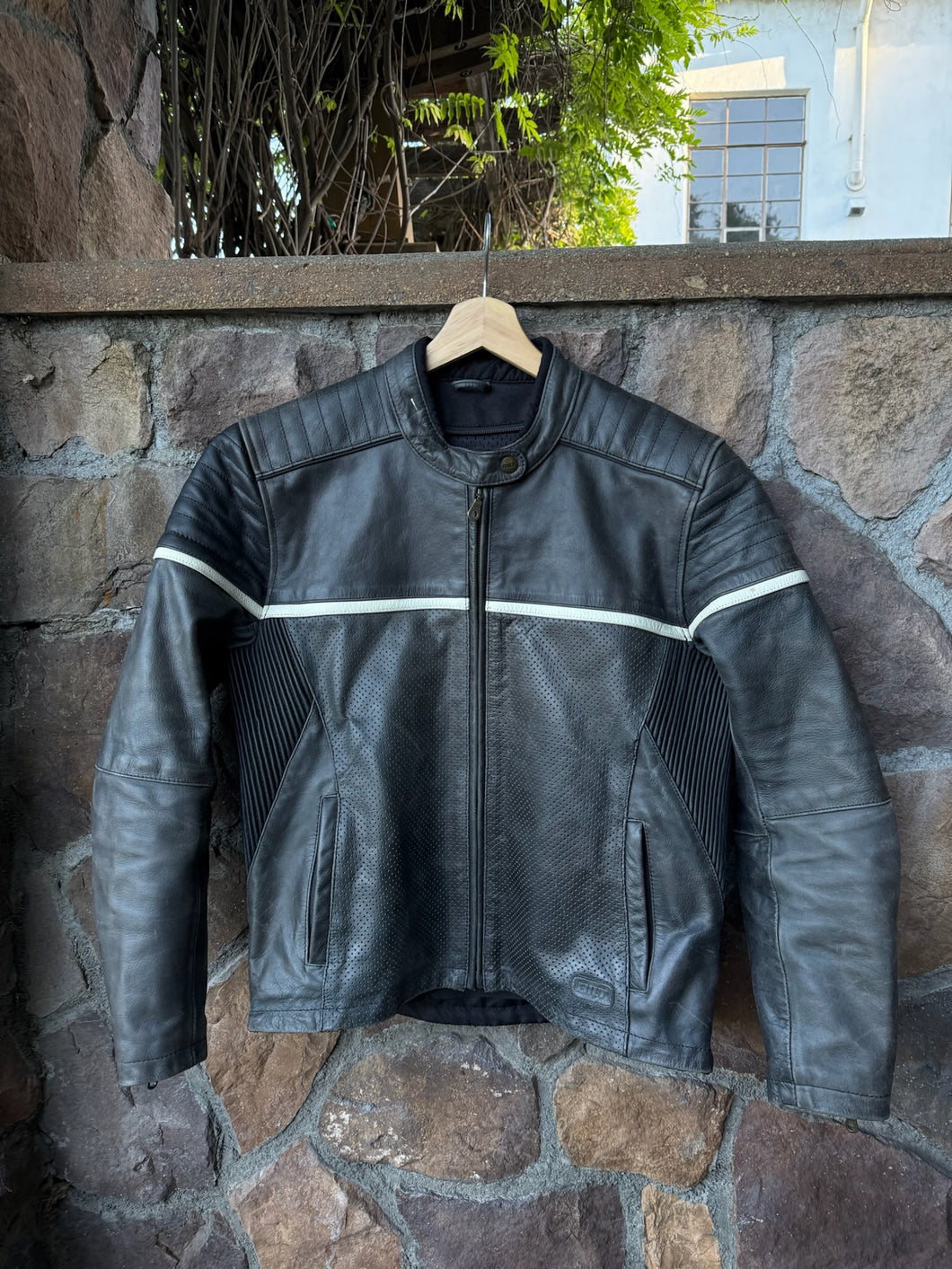 M| Y2K Style Leather Biker Jacket