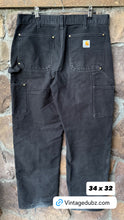 Load image into Gallery viewer, 34| Black Carhartt Double Knee Jeans
