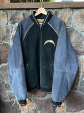 Load image into Gallery viewer, L| 90’s San Diego Chargers Suede Leather Jacket
