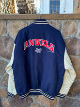 Load image into Gallery viewer, L|90’s Logo Athletic Angels Varsity Jacket
