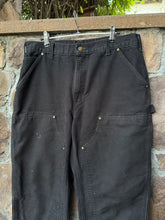 Load image into Gallery viewer, 34| Black Carhartt Double Knee Jeans
