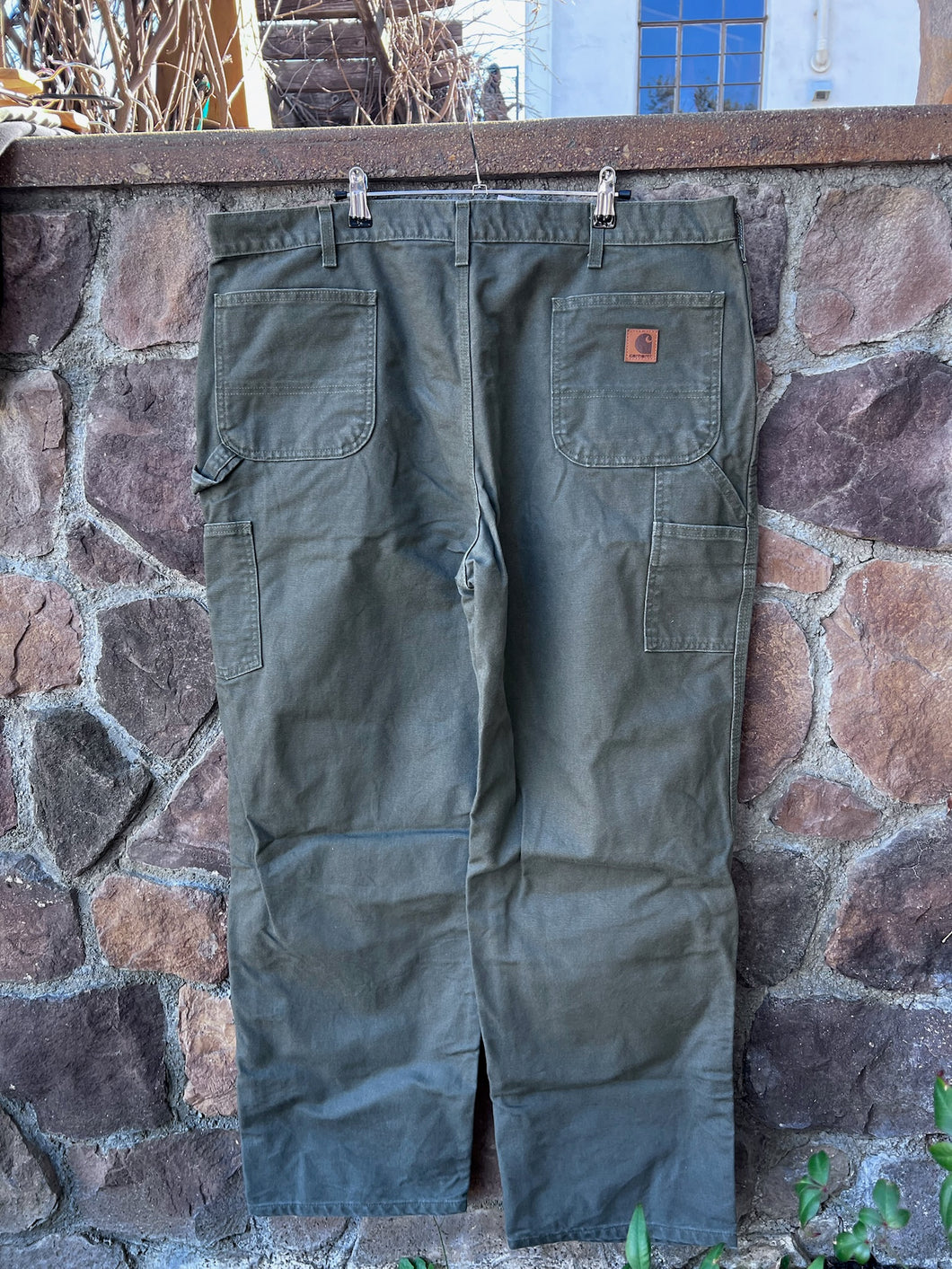 42|Olive Green Carhartt Pants