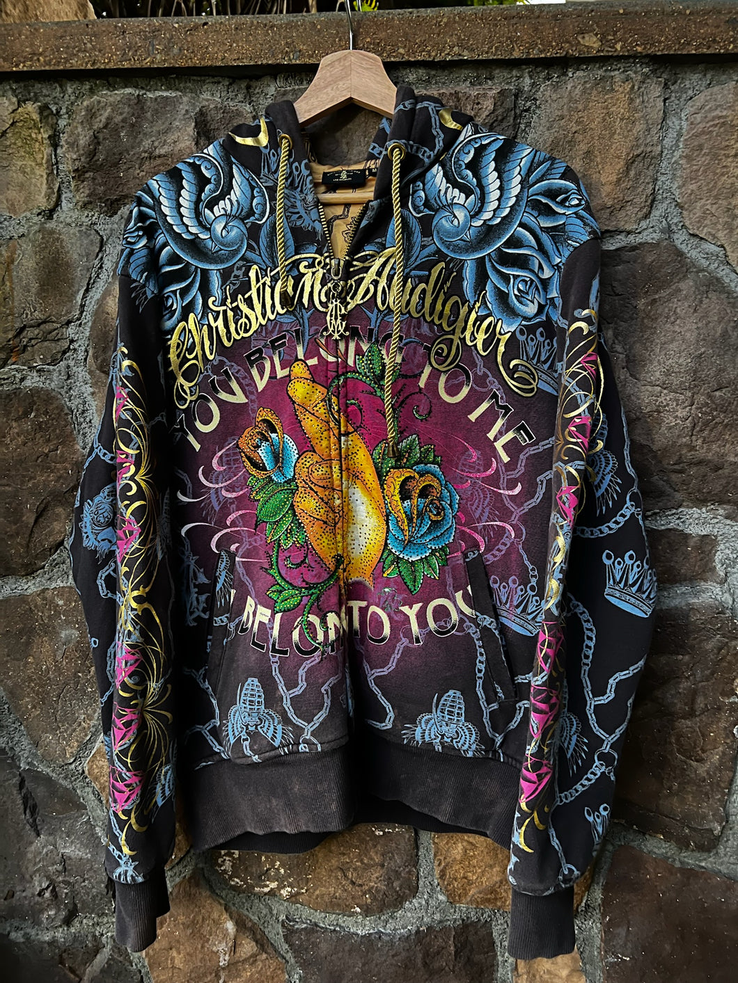 M| Christian Audigier Y2K Zip Up