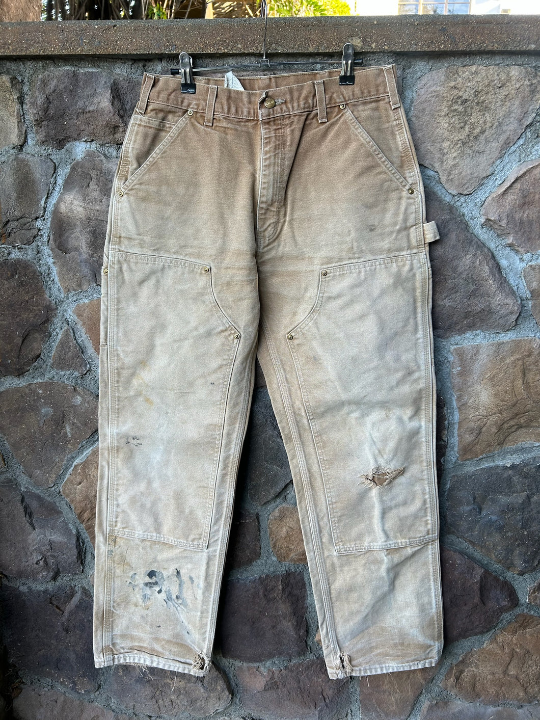 32| Tan Carhartt Double Knee Pants