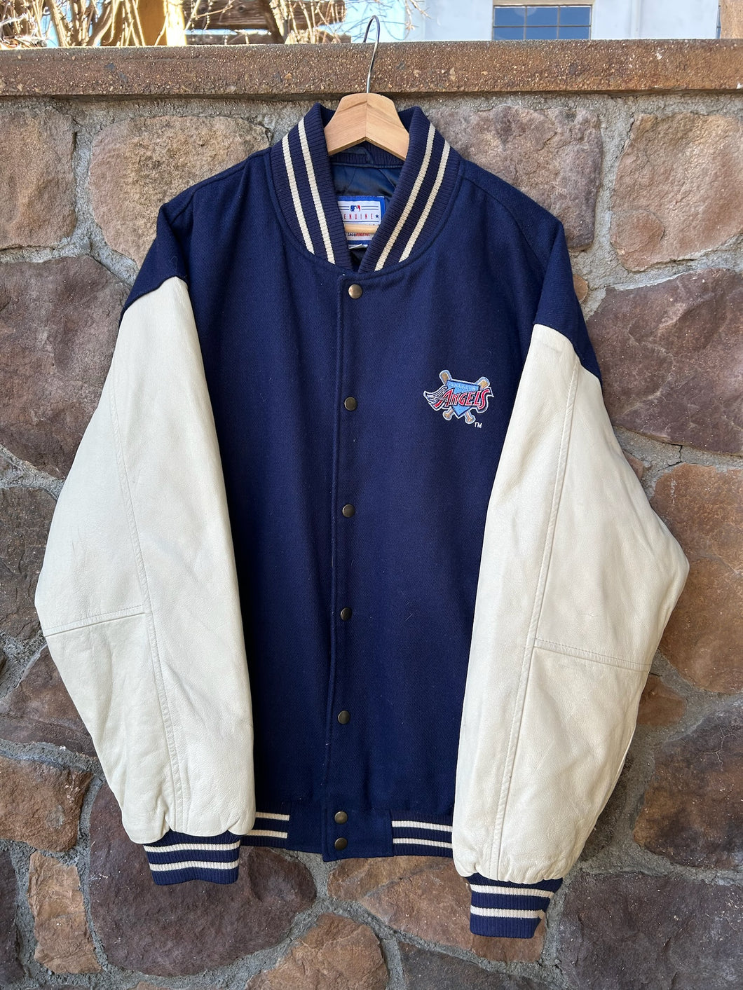 L|90’s Logo Athletic Angels Varsity Jacket