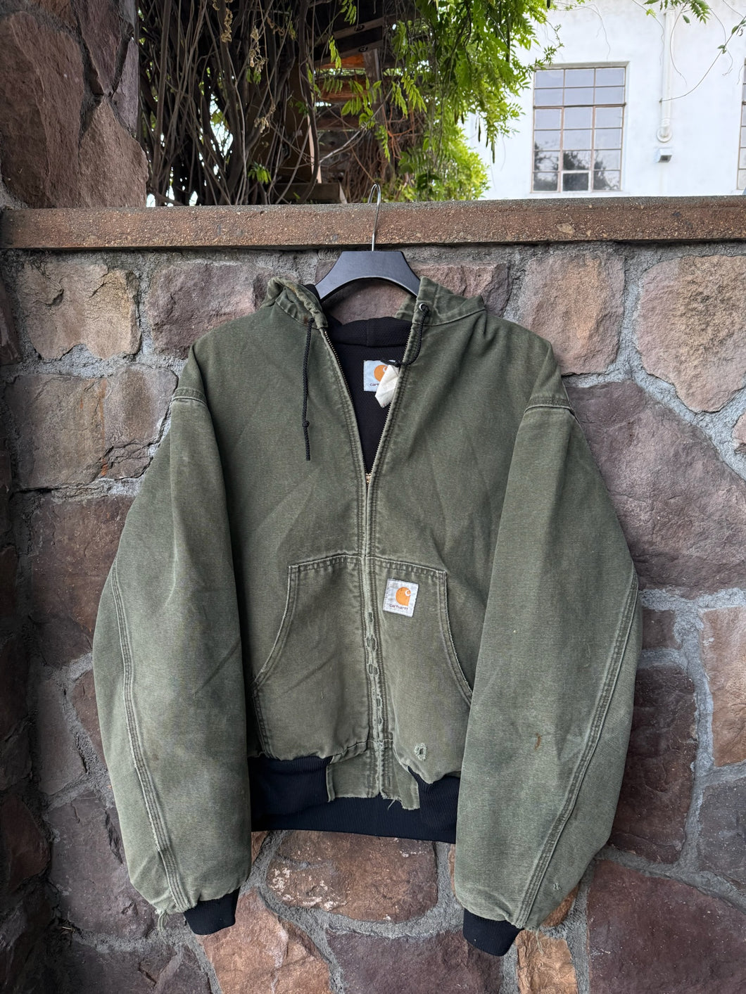 L| Olive Green Carhartt Jacket